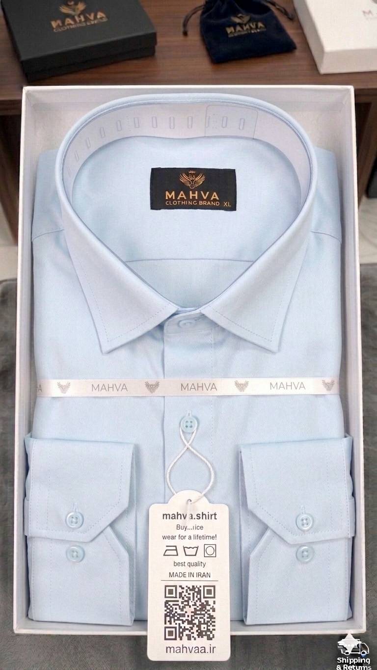 پیراهن آبی یخی محوا